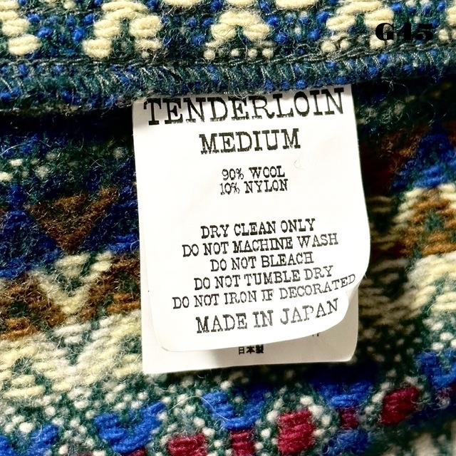 希少品！ TENDERLOIN NATIVE ネイティブジャケット ブルー青 M