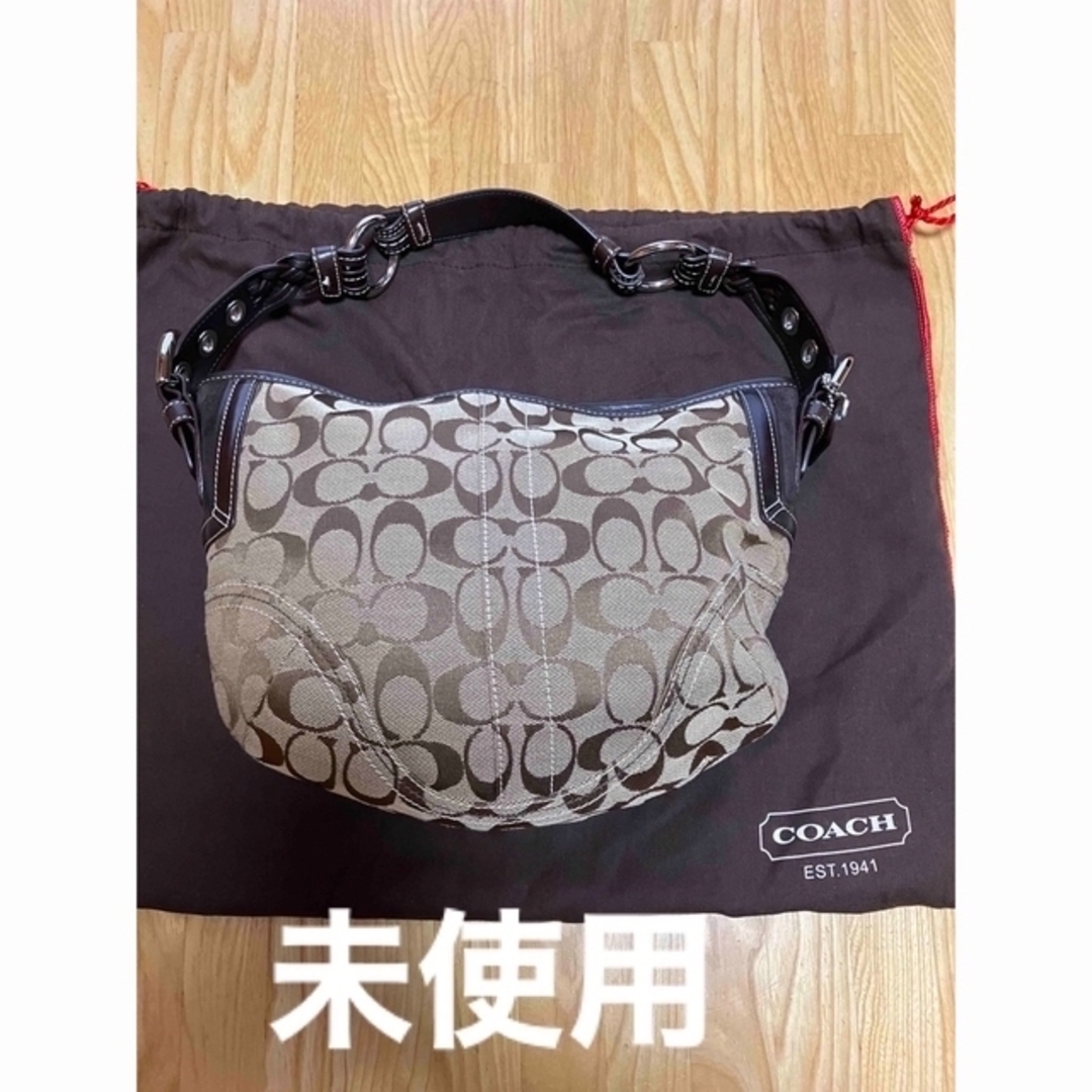 未使用！　COACH  シグネチャー  ワンショルダーバッグ22cm持ち手