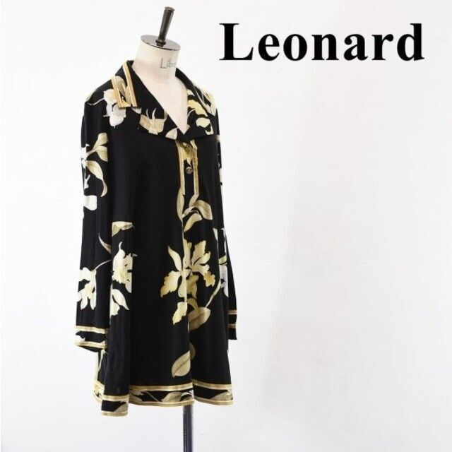 SL AH0019 高級 LEONARD レオナール レディース ストレッチ生地54着丈