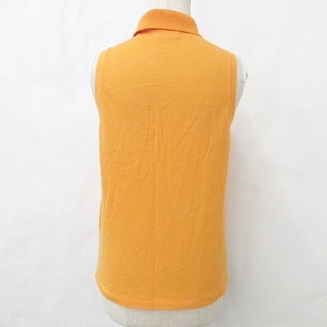 LACOSTE(ラコステ)のラコステ LACOSTE ポロシャツ ノースリーブ ロゴ 綿 オレンジ 40 レディースのトップス(ポロシャツ)の商品写真