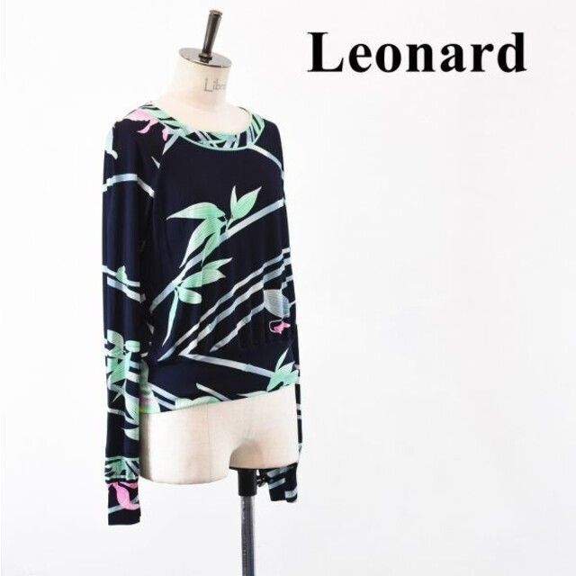 84身幅SL AH0023 高級 LEONARD レオナール 総柄 レディース