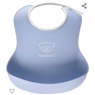 ベビービョルン(BABYBJORN)の新品未使用ベビービョルン　お食事スタイ　レギュラー　パウダーブルー(お食事エプロン)