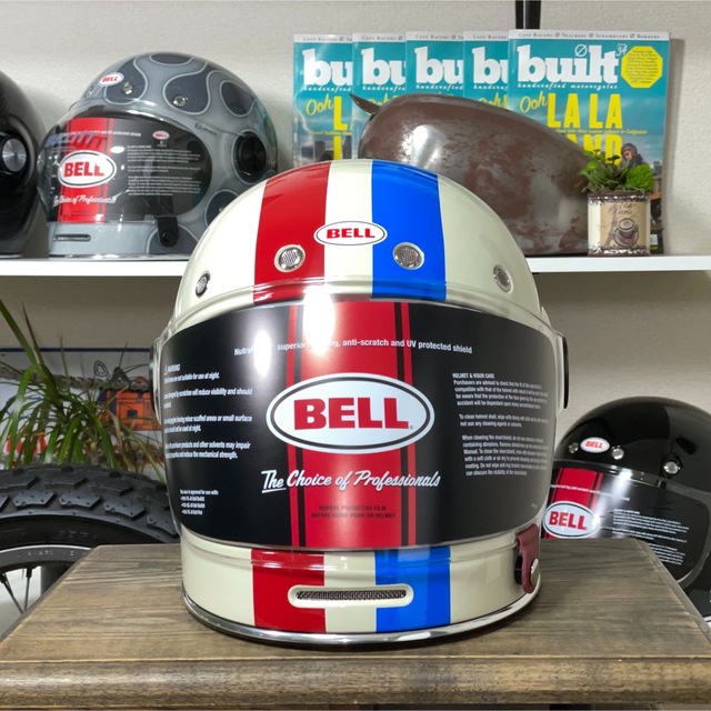 BELL(ベル)の☆US BELL BULLITT  ベル ブリット ヴィンテージホワイト/L 自動車/バイクのバイク(ヘルメット/シールド)の商品写真