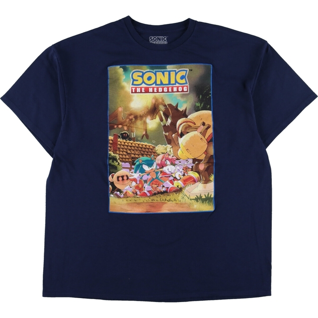 ソニック SONIC THE HEDGEHOG キャラクタープリントTシャツ メンズL /eaa331731