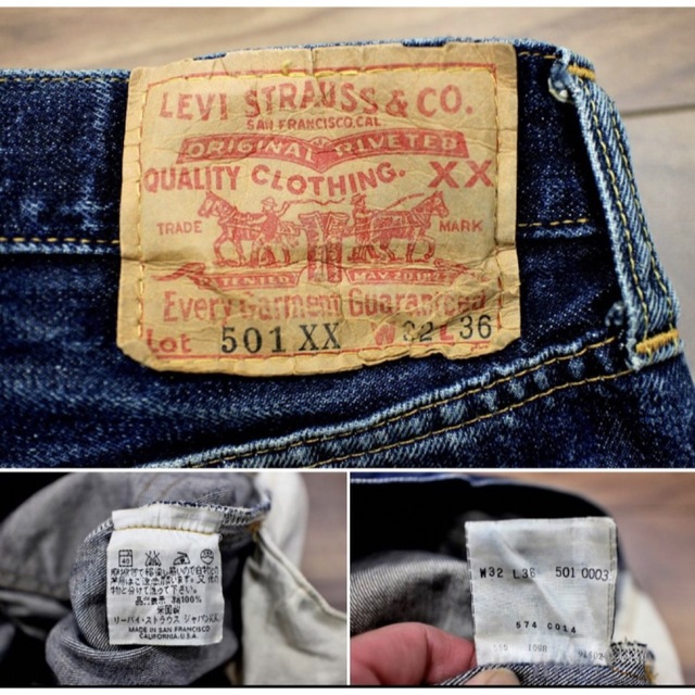 90s USA製 Levi's 501xx 32/36 リーバイス