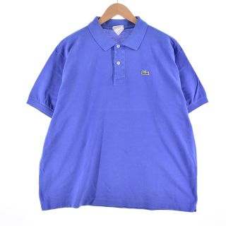 ラコステ(LACOSTE)の古着 ラコステ LACOSTE フランス企画 半袖 ポロシャツ 7 メンズL /eaa320777(ポロシャツ)