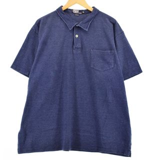 ラルフローレン(Ralph Lauren)の古着 ラルフローレン Ralph Lauren POLO by Ralph Lauren 半袖 ボーダー ポロシャツ USA製 メンズXXL /eaa320797(ポロシャツ)