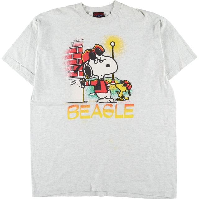 90年代 GARMENTGRAPHICS SNOOPY スヌーピー キャラクタープリントTシャツ USA製 メンズXXL ヴィンテージ /eaa331746