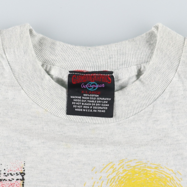 90年代 GARMENTGRAPHICS SNOOPY スヌーピー キャラクタープリントTシャツ USA製 メンズXXL ヴィンテージ /eaa331746