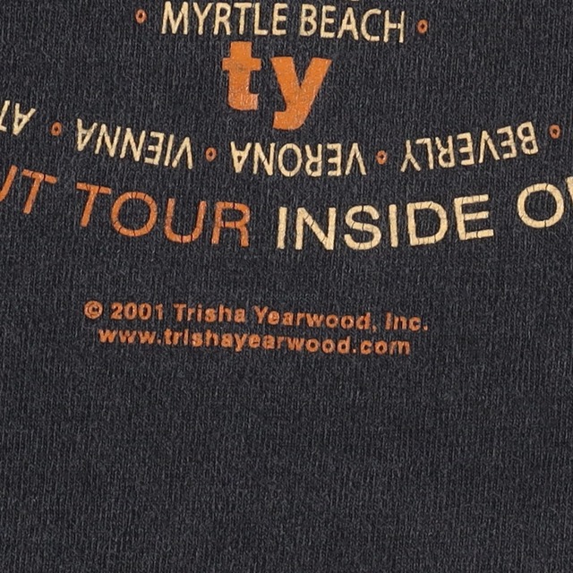 ギルダン GILDAN TRISHA YEARWOOD トリーシャイヤウッド INSIDE OUT TOUR 両面プリント バンドTシャツ バンT メンズXXL /eaa332659 3