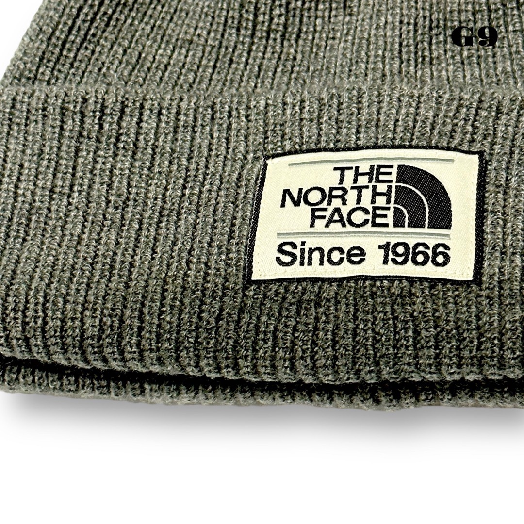 THE NORTH FACE(ザノースフェイス)の人気品！ THE NORTH FACE ビーニー ニット キャップ 帽子 グレー メンズの帽子(ニット帽/ビーニー)の商品写真