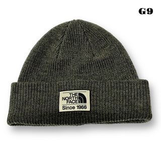 ザノースフェイス(THE NORTH FACE)の人気品！ THE NORTH FACE ビーニー ニット キャップ 帽子 グレー(ニット帽/ビーニー)