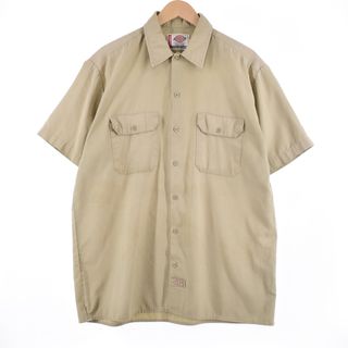 ディッキーズ(Dickies)の古着 ディッキーズ Dickies 半袖 ワークシャツ メンズXL /eaa332946(シャツ)