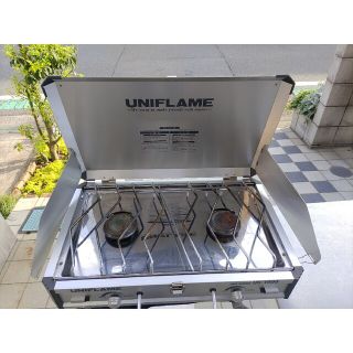 UNIFLAME - ツインバーナー+キッチンスタンドⅡ+ウオータージャグ+