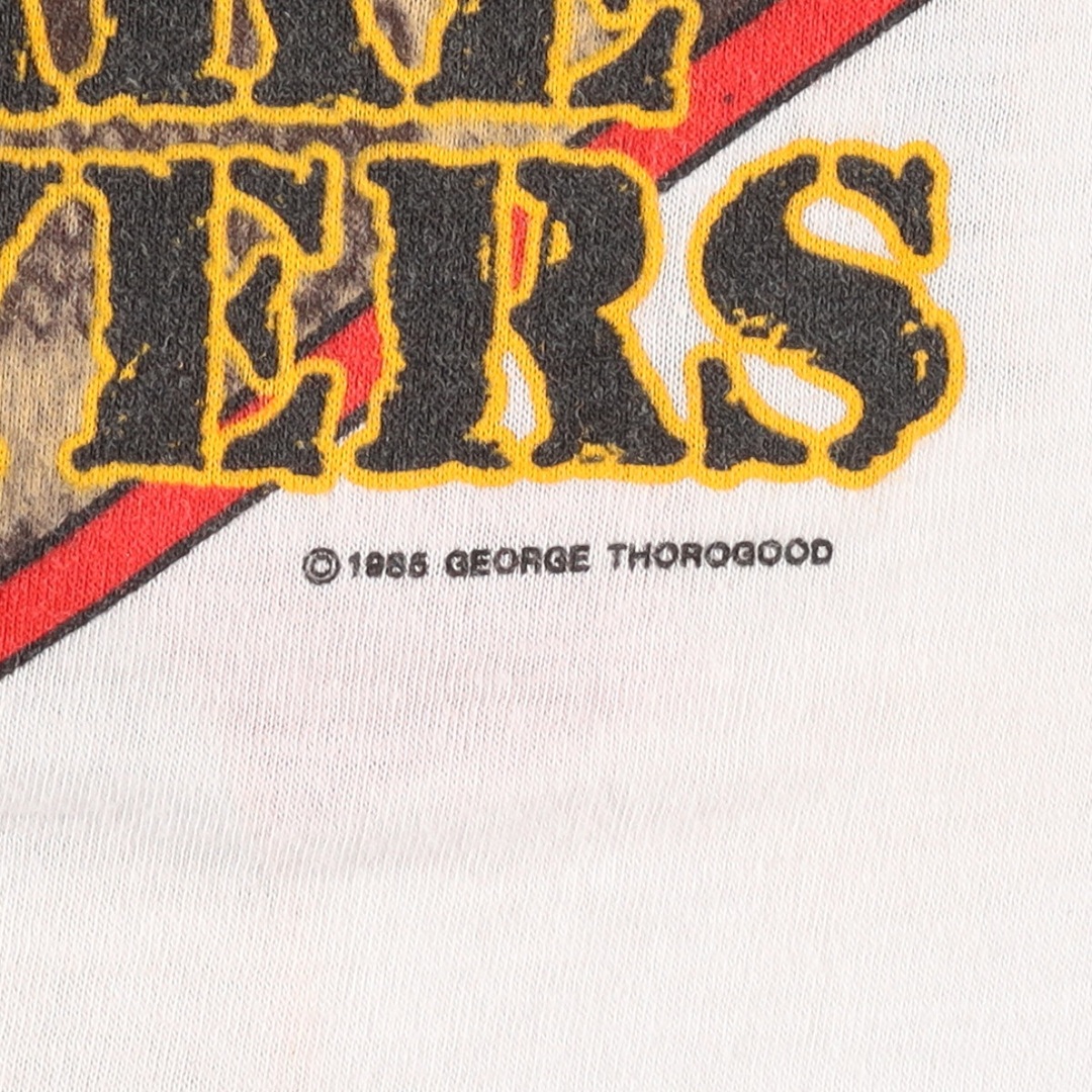 80年代 シグナル SIGNAL GEORGE THOROGOOD ジョージサラグッド MAVERICK TOUR 1985 ラグラン バンドTシャツ バンT USA製 メンズM ヴィンテージ /eaa332682 3