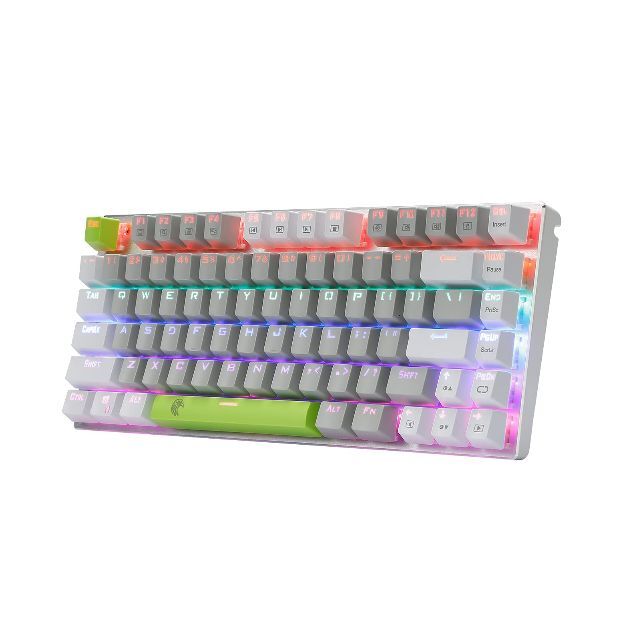 人気商品】E元素ゲーミングキーボード 茶軸81キーメカニカル式 ...