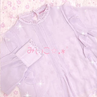 ミルボヌール♡lady ruffle sholder blouse♡(シャツ/ブラウス(長袖/七分))