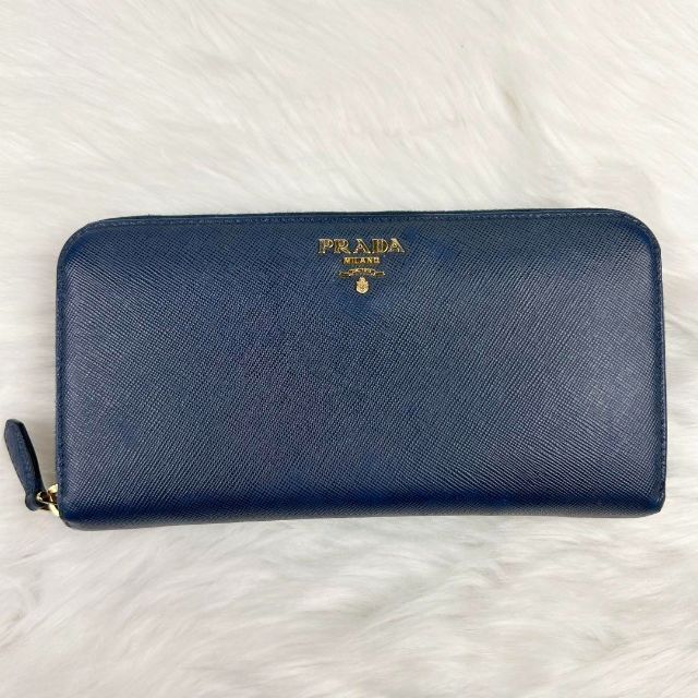 PRADA - 【美品・付属品完備】プラダ 長財布 ラウンドファスナー