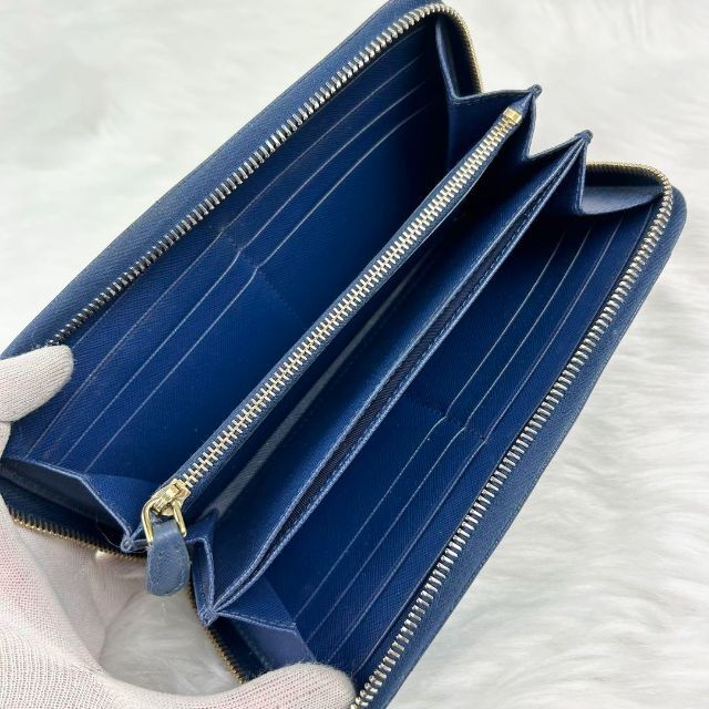 PRADA - 【美品・付属品完備】プラダ 長財布 ラウンドファスナー