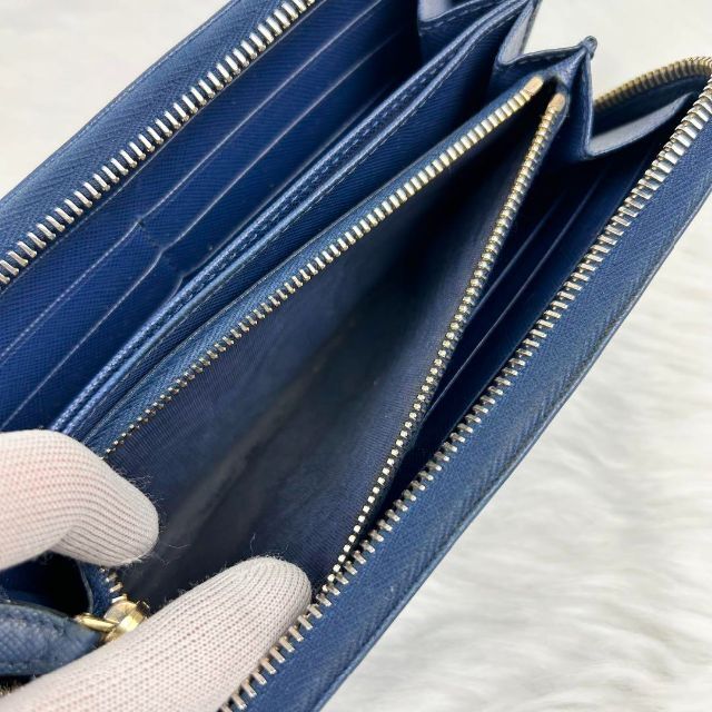 PRADA - 【美品・付属品完備】プラダ 長財布 ラウンドファスナー
