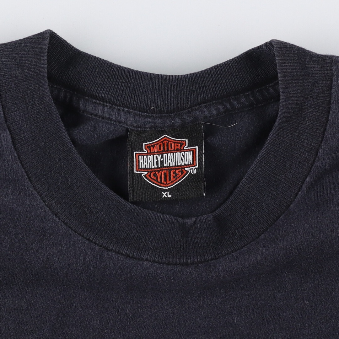 古着 HOLOUBEK Harley-Davidson ハーレーダビッドソン 両面プリント モーターサイクル バイクTシャツ メンズXL /eaa331768