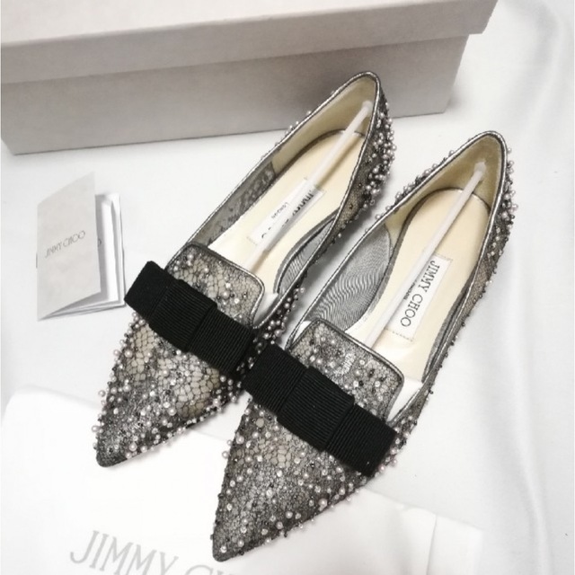 本物の 新品 JIMMY Jimmy - CHOO JIMMY CHOO GALA pearl バレエ
