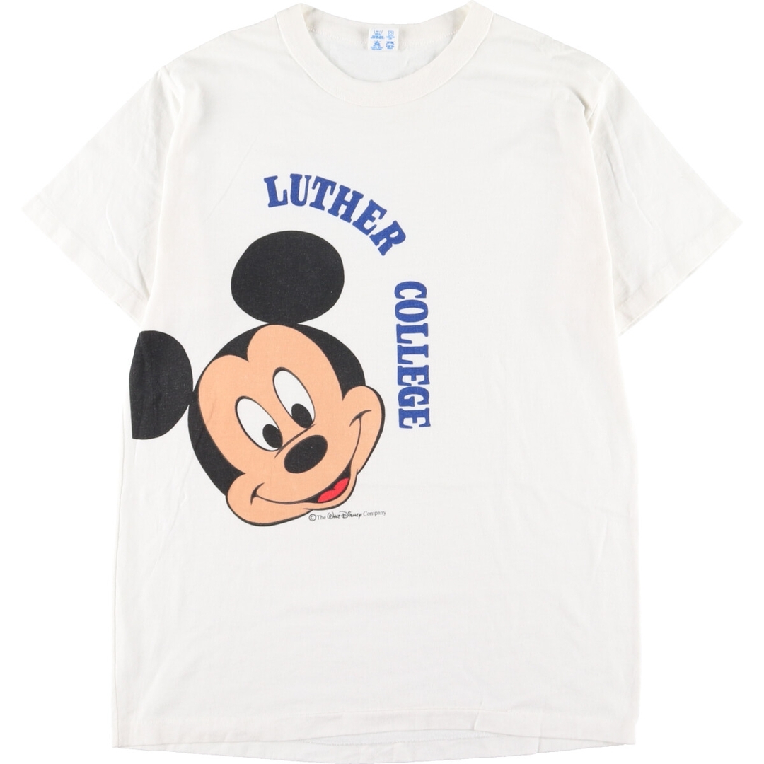 80年代 チャンピオン Champion MICKEY MOUSE ミッキーマウス キャラクタープリントTシャツ USA製 レディースM ヴィンテージ /eaa328684