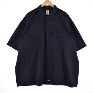 ディッキーズ(Dickies)の古着 ビックサイズ ディッキーズ Dickies 半袖 ワークシャツ メンズXXXL /eaa332933(シャツ)