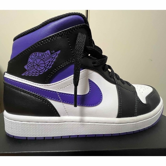 Nike Air Jordan 1 Mid Black/Court Purple