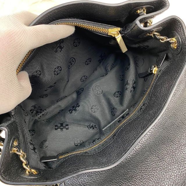 美品 TORY BURCH レザー マリオン 2WAY ショルダーバッグ 黒