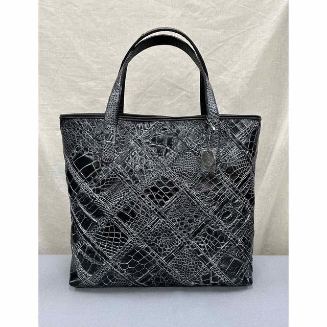 GW価格】JRA商品 特殊加工クロコダイルパッチワークバック クロコ