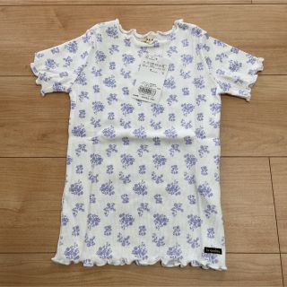 ブランシェス(Branshes)の【新品未使用】branshes  花柄トップス　110(Tシャツ/カットソー)