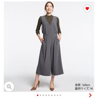 ユニクロ(UNIQLO)のユニクロ Vネックサロペット(サロペット/オーバーオール)