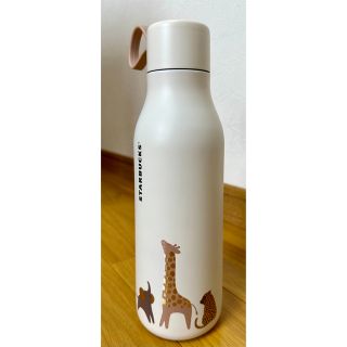 スターバックス(Starbucks)の海外限定スターバックス[Happy Giraffe]ステンレス ストラップボトル(日用品/生活雑貨)