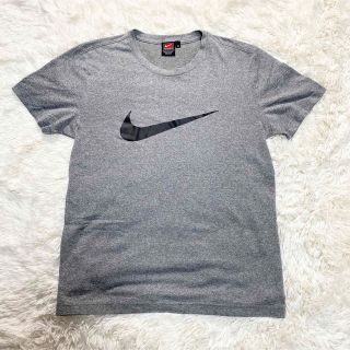 ナイキ(NIKE)のNIKE Tシャツ　グレー　デカロゴ　スウォッシュ　サイズM(Tシャツ/カットソー(半袖/袖なし))