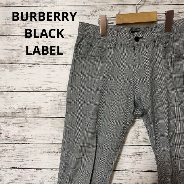 BURBERRY BLACK LABEL チェック柄ストレートパンツ - 通販 - dg.adv.br