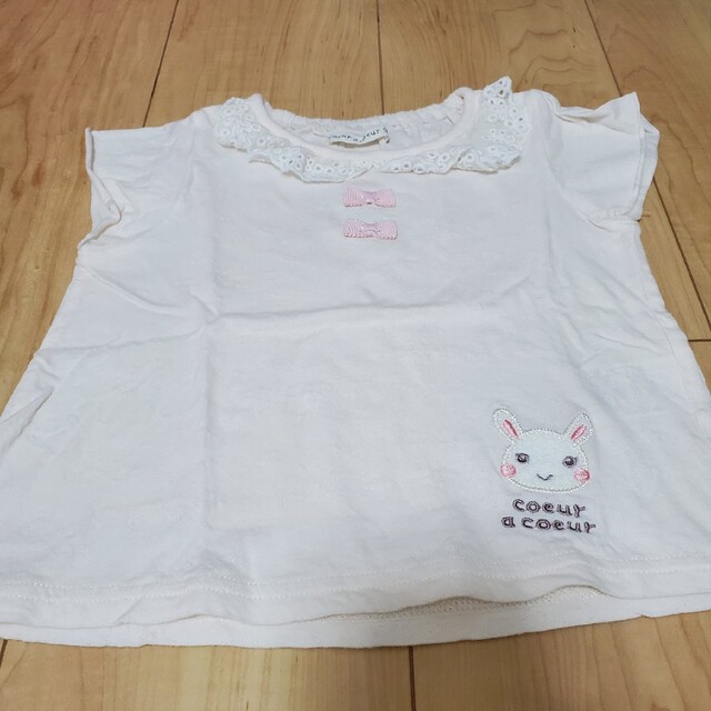 coeur a coeur(クーラクール)のクーラクール　トップス　90 キッズ/ベビー/マタニティのキッズ服女の子用(90cm~)(Tシャツ/カットソー)の商品写真