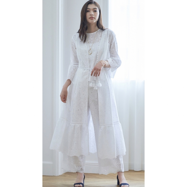 新品】ANAYI アナイ ペーズリー柄刺繍レース ワンピース 通販 14170円