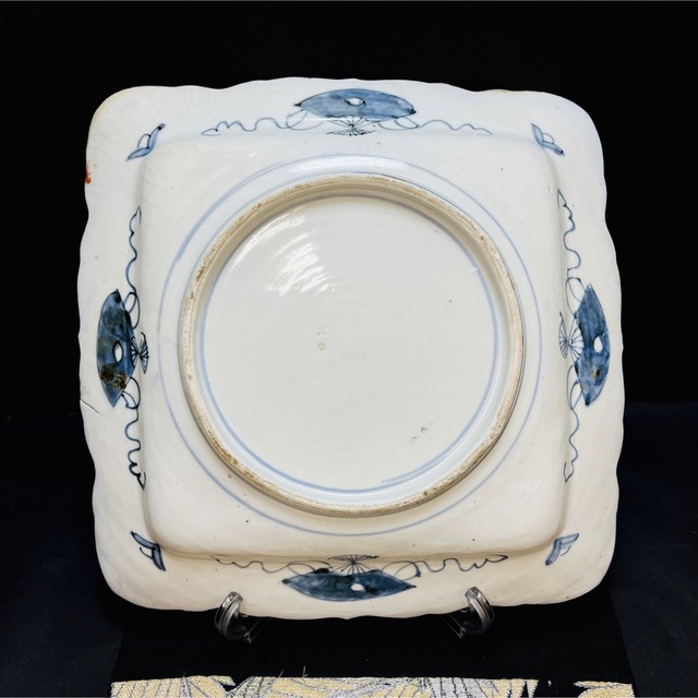 有田焼 古伊万里 金蘭錦手 牡丹鳳凰蝶々絵 特大 皿 1客 江戸 食器 有田焼 古伊万里 金蘭錦手 牡丹鳳凰蝶々絵 特大 皿 1客 江戸 食器