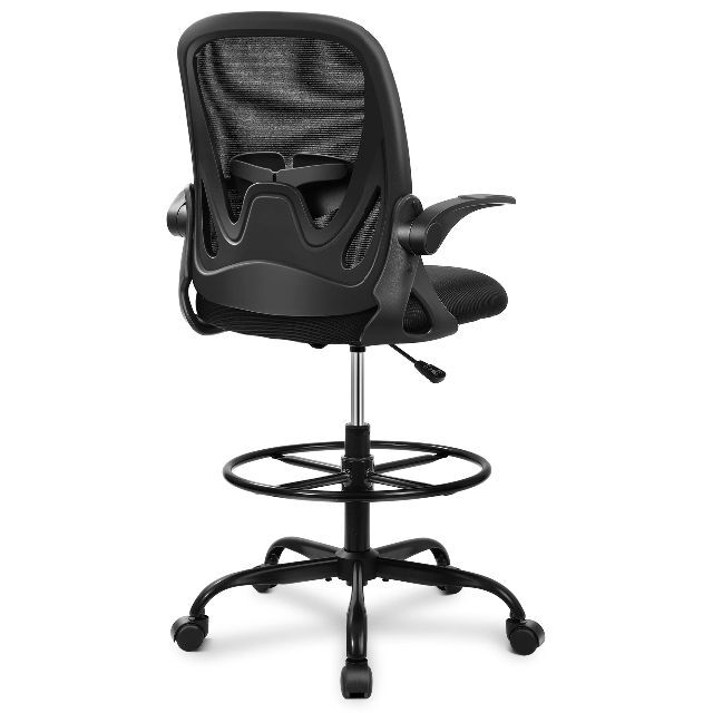 【色: Black】Primy デスクチェア オフィスチェア 人間工学椅子 製図