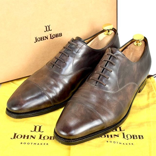 大好き LOBB JOHN - レザー ストレートチップ 6.5E/25cm シティ2 ☆激