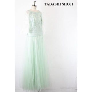 タダシショウジ(TADASHI SHOJI)のSL AH0031 高級 TADASHI SHOJI/タダシショージ シースルー(ロングワンピース/マキシワンピース)