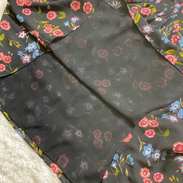 美品】kate spade new york ワンピース 花柄 シフォン S 【在庫僅少