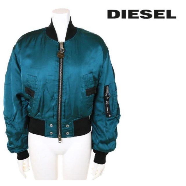 【新品】DIESEL サテンボンバージャケット　タグ付き　レディース