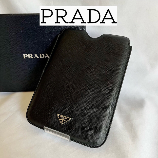 【レア】プラダ　iPad mini ケース　PRADA ブラック　サフィアーノ