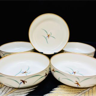 有田焼　香蘭社　リンドフィールド　蘭花文　小鉢　碗　5客(食器)