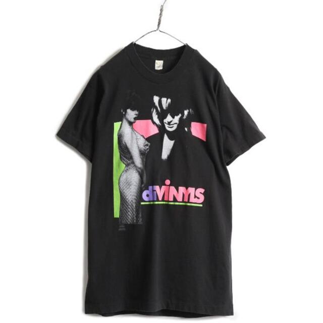 90s Divinyls ワールドツアー プリント Tシャツ XL バンド 黒