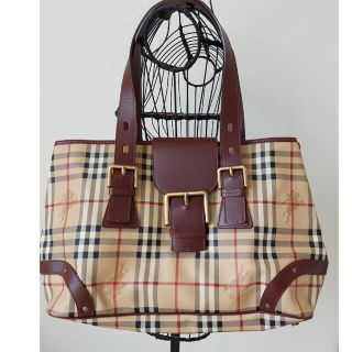 バーバリー(BURBERRY)のバーバリー　美品Burberry London トートバッグ ノバチェックPVC(トートバッグ)