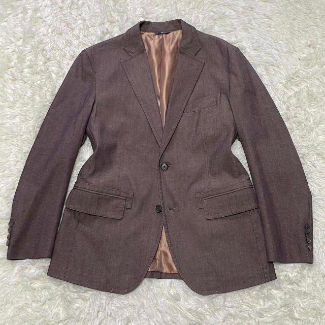 ヒート ランバン LANVIN ウール 2つボタンジャケット【サイズ46