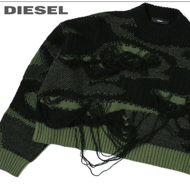 【新品】◆DIESEL◆レディース◆ニット◆ショート丈◆首周り小さめ